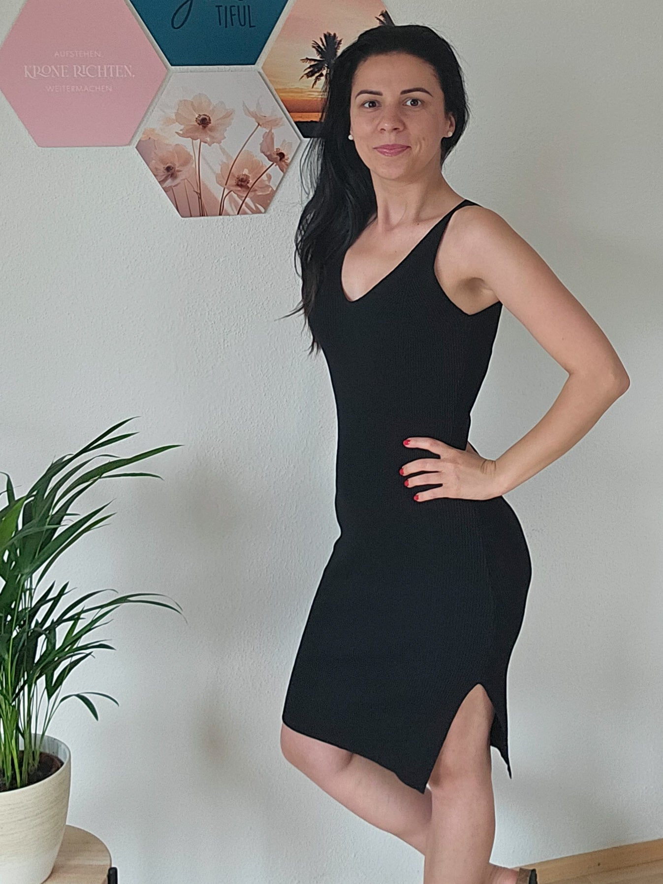 Kleid in Schwarz