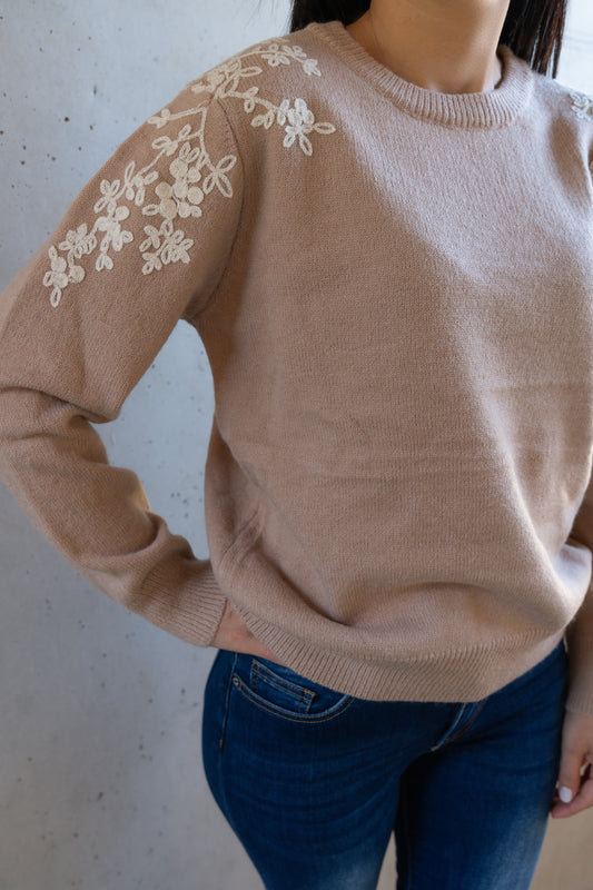 Pullover mit Blumenmuster