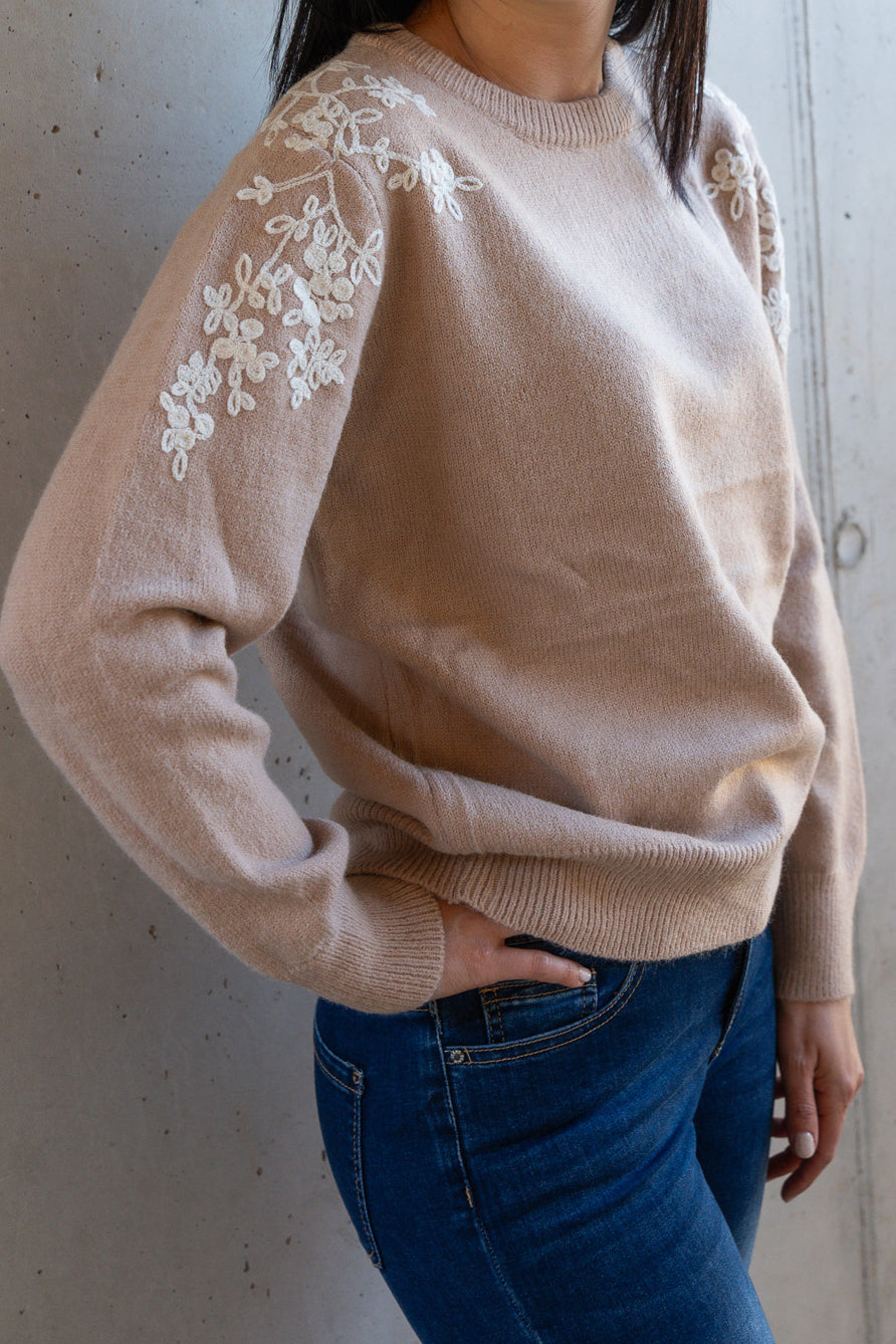 Pullover mit Blumenmuster